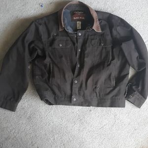 Fleece lined, canvas jacket